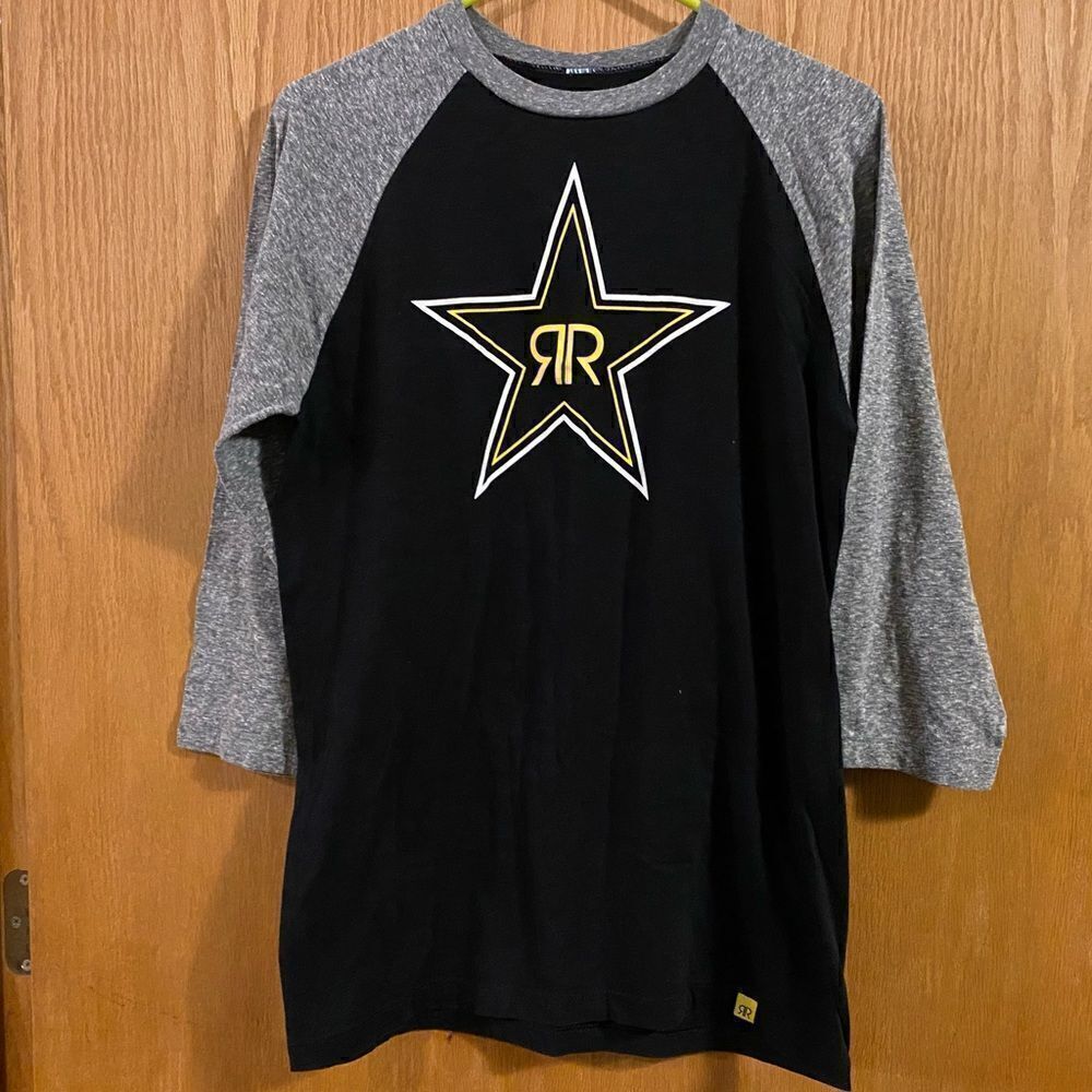 🌺3 for $30🌺Rockstar 3/4 Sleeve T-shirt, size M. (S75)